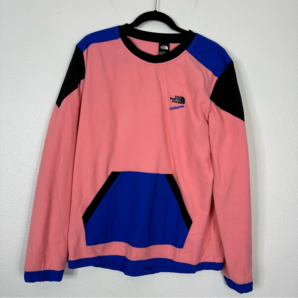 The North Face Extreme pullover fleece color block spring fall casual retro y2k